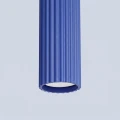 Lampa wisząca KARBON 1xGU10 ultramaryna z ryflowanym kloszem SL.2311 SOLLUX