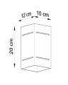 Kinkiet BLOCCO biały G9 1x40W IP20 SL.0477 SOLLUX