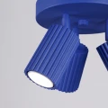 Plafon KARBON 3xGU10 ultramaryna z trzema kloszami tubkami do salonu SL.2323 SOLLUX