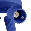 Plafon KARBON 3xGU10 ultramaryna z trzema kloszami tubkami do salonu SL.2323 SOLLUX