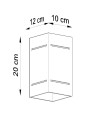 Kinkiet BLOCCO czarny G9 1x40W IP20 SL.0478 SOLLUX