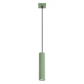 Lampa wisząca KARBON w kolorze szałwiowym, podłużny klosz rurka GU10 SL.2333 SOLLUX