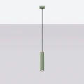 Lampa wisząca KARBON w kolorze szałwiowym, podłużny klosz rurka GU10 SL.2333 SOLLUX
