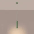 Lampa wisząca KARBON w kolorze szałwiowym, podłużny klosz rurka GU10 SL.2333 SOLLUX