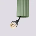 Lampa wisząca KARBON w kolorze szałwiowym, podłużny klosz rurka GU10 SL.2333 SOLLUX