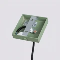 Lampa wisząca KARBON w kolorze szałwiowym, podłużny klosz rurka GU10 SL.2333 SOLLUX