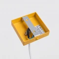 Żółta lampa wisząca KARBON ryflowany klosz rurka 1xGU10 SL.2334 SOLLUX