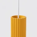 Żółta lampa wisząca KARBON ryflowany klosz rurka 1xGU10 SL.2334 SOLLUX