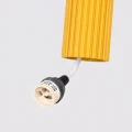 Żółta lampa wisząca KARBON ryflowany klosz rurka 1xGU10 SL.2334 SOLLUX