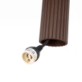 Lampa wisząca KARBON 1xGU10 z brązowym, ryflowanym kloszem rurką SL.2336 SOLLUX