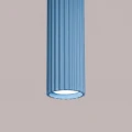 Lampa wisząca KARBON 1xGU10 błękitna z podłużnym kloszem jad stół SL.2337 SOLLUX