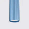 Lampa wisząca KARBON 1xGU10 błękitna z podłużnym kloszem jad stół SL.2337 SOLLUX