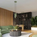 Listwa sufitowa lampa 81cm KARBON kolor szałwiowy 4xGU10 SL.2354 SOLLUX