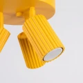 Żółta lampa sufitowa z 3 kloszami spotami KARBON 3xGU10 SL.2360 SOLLUX