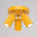 Żółta lampa sufitowa z 3 kloszami spotami KARBON 3xGU10 SL.2360 SOLLUX