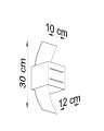 Kinkiet LORETO czarny G9 1x40W IP20 SL.0201 SOLLUX