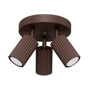 Brązowa lampa sufitowa KARBON 3-punktowa do salonu SL.2374 SOLLUX