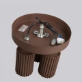 Brązowa lampa sufitowa KARBON 3-punktowa do salonu SL.2374 SOLLUX
