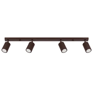 Brązowa listwa sufitowa lampa do salonu KARBON 4xGU10 nowoczesna SL.2375 SOLLUX