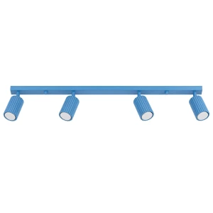 Lampa sufitowa, błękitna listwa KARBON 4-punktowa do salonu 4xGU10 SL.2382 SOLLUX
