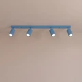 Lampa sufitowa, błękitna listwa KARBON 4-punktowa do salonu 4xGU10 SL.2382 SOLLUX