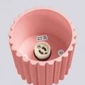 Różowa tuba natynkowa AURA 1xGU10 ryflowany klosz 10cm wys. SL.2403 SOLLUX