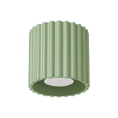 Ryflowany spot natynkowy z aluminium AURA kolor szałwiowy 1xGU10 SL.2408 SOLLUX