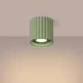 Ryflowany spot natynkowy z aluminium AURA kolor szałwiowy 1xGU10 SL.2408 SOLLUX