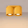 Żółta lampa sufitowa 2-punktowa AURA 2xGU10 do sypialni SL.2414 SOLLUX