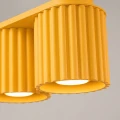 Żółta lampa sufitowa 2-punktowa AURA 2xGU10 do sypialni SL.2414 SOLLUX