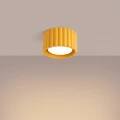 Żółta lampa punktowa spot AURA 1xGX53 ryflowany klosz SL.2416 SOLLUX