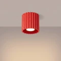Lampa punktowa, spot czerwony AURA 1xGU10 do przedpokoju SL.2418 SOLLUX