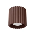 Spot natynkowy brązowy z aluminium AURA 1xGU10 tuba SL.2423 SOLLUX