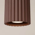 Spot natynkowy brązowy z aluminium AURA 1xGU10 tuba SL.2423 SOLLUX