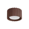 Brązowy spot z ryflowanym kloszem, aluminiowy AURA 1xGX53 SL.2426 SOLLUX