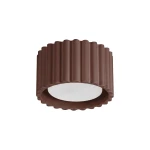 Brązowy spot z ryflowanym kloszem, aluminiowy AURA 1xGX53 SL.2426 SOLLUX