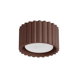 Brązowy spot z ryflowanym kloszem, aluminiowy AURA 1xGX53 SL.2426 SOLLUX