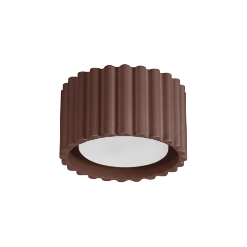 Brązowy spot z ryflowanym kloszem, aluminiowy AURA 1xGX53 SL.2426 SOLLUX