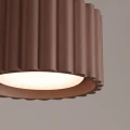 Brązowy spot z ryflowanym kloszem, aluminiowy AURA 1xGX53 SL.2426 SOLLUX