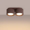 Plafon AURA 2 brązowy Gx53 SL.2427 SOLLUX