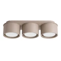 Potrójna lampa sufitowa MODO kolor taupe 3xGX53 klosze tubki SL.2448 SOLLUX