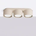 Potrójna lampa sufitowa MODO kolor taupe 3xGX53 klosze tubki SL.2448 SOLLUX