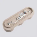 Potrójna lampa sufitowa MODO kolor taupe 3xGX53 klosze tubki SL.2448 SOLLUX