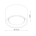 Tubka natynkowa spot MODO 1xGX53 niska 6cm do korytarza SL.2458 SOLLUX