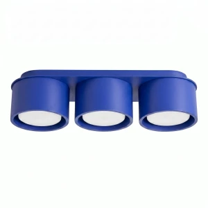 Potrójna lampa sufitowa MODO ultramaryna trzy klosze tubki na GX53 SL.2460 SOLLUX
