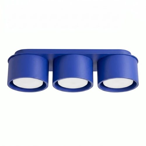 Potrójna lampa sufitowa MODO ultramaryna trzy klosze tubki na GX53 SL.2460 SOLLUX