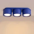 Potrójna lampa sufitowa MODO ultramaryna trzy klosze tubki na GX53 SL.2460 SOLLUX
