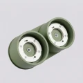 Lampa sufitowa z dwoma kloszami tubkami MODO zielona oliwka 2xGX53 SL.2463 SOLLUX