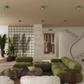 Lampa sufitowa z dwoma kloszami tubkami MODO zielona oliwka 2xGX53 SL.2463 SOLLUX