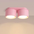 Lampa sufitowa różowa z dwoma kloszami tubkami MODO 2xGX53 SL.2467 SOLLUX